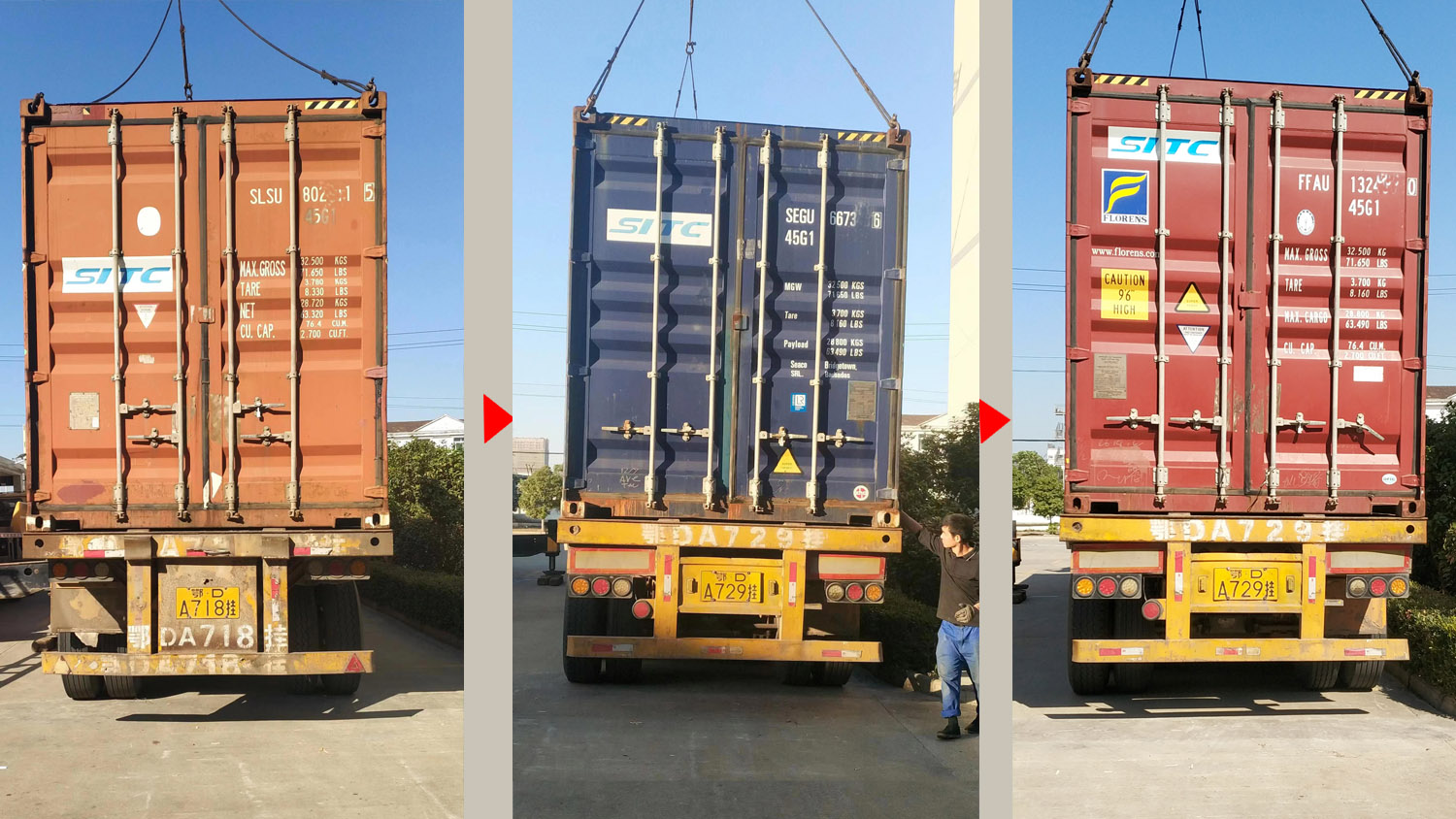 Container shipping to over 40 countries